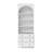86.6'' H Arched Food Pantry Cabinet with 3 Drawers