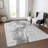 Machine Washable Indoor/Outdoor Claudian ACN1525 Gray Rug-109535622