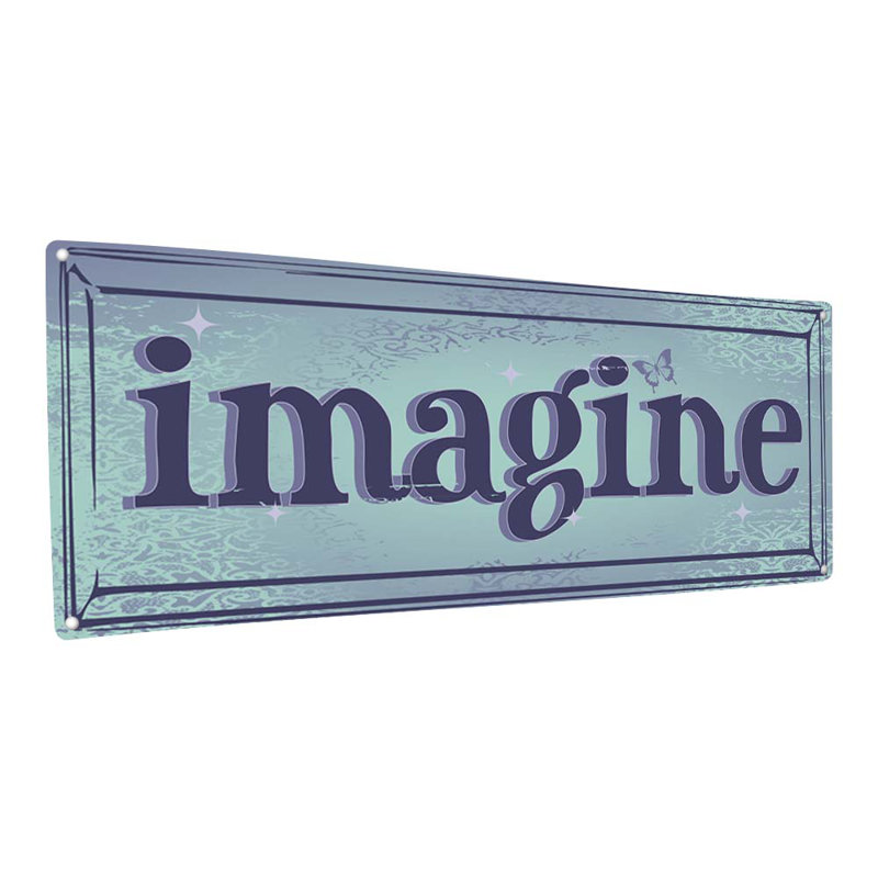 Inspiration «Imagine», impression sur métal