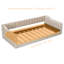 Canapé-lit compact avec rangement | Design en velours rembourré pour les salons et les chambres d'amis-848345164-848345166