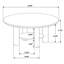 Table basse en chêne clair 36 pouces