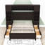 Lit plateforme double avec rangement Milpara-2085049277