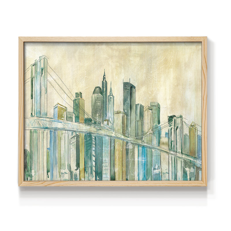New York City - Impression encadrée - Restickable, Naturel, H 11 po x l 14 po
