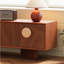 Meuble télé design français rétro brun