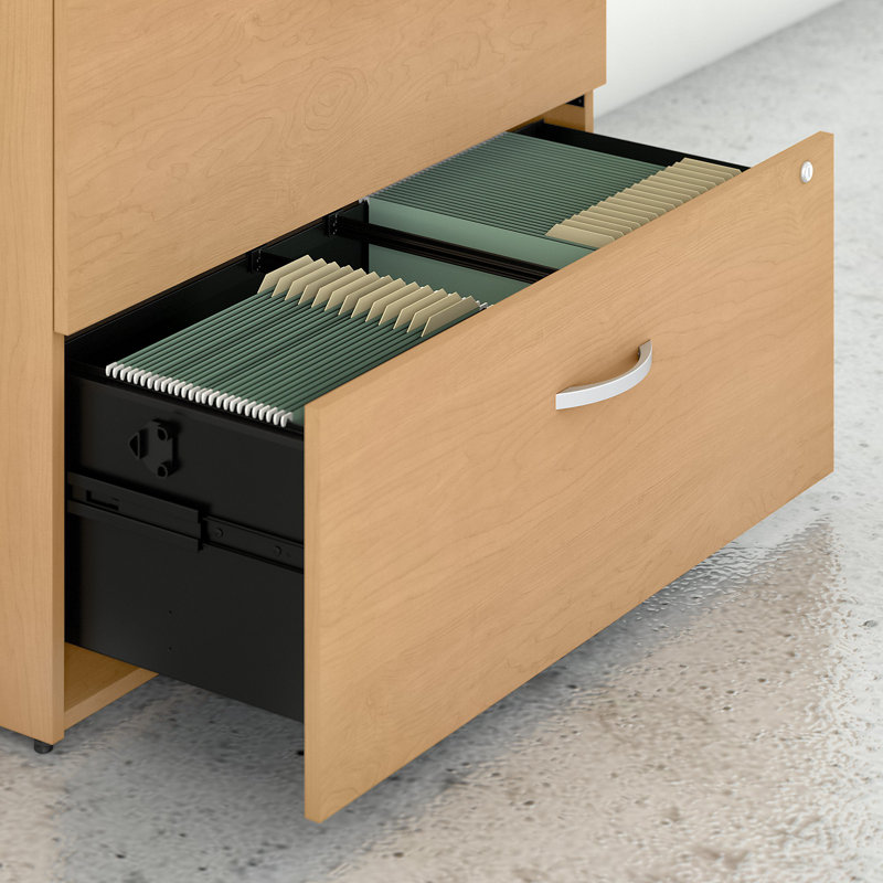 Studio C 36'' Wide 2 -Drawer File Cabinet, Natural Maple