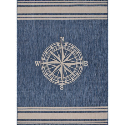 Tapis d'extérieur en mélange de polypropylène nautique Areefa