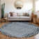 Machine Washable Indoor/Outdoor Claudian ACN1230 Blue Rug