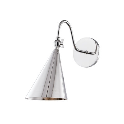 Cogan 1-Light Dimmable Armed Sconce