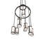 Lustre cylindrique unique à 9 lumières Bettard