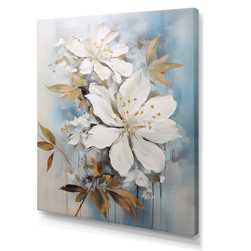 Rhododendron gracieux non embelli - décoration murale Rhododendron, H 20 po x l 12 po, Toile tendue