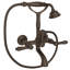 Country Bath Triple Handle Wall Mount Exposed Tub Filler Faucet-32249189-61067776