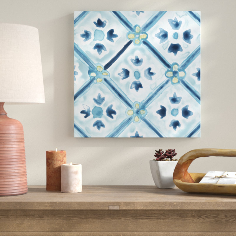 «Medallion Medley II», peinture sur toile, H 30 po x l 30 po, Toile tendue