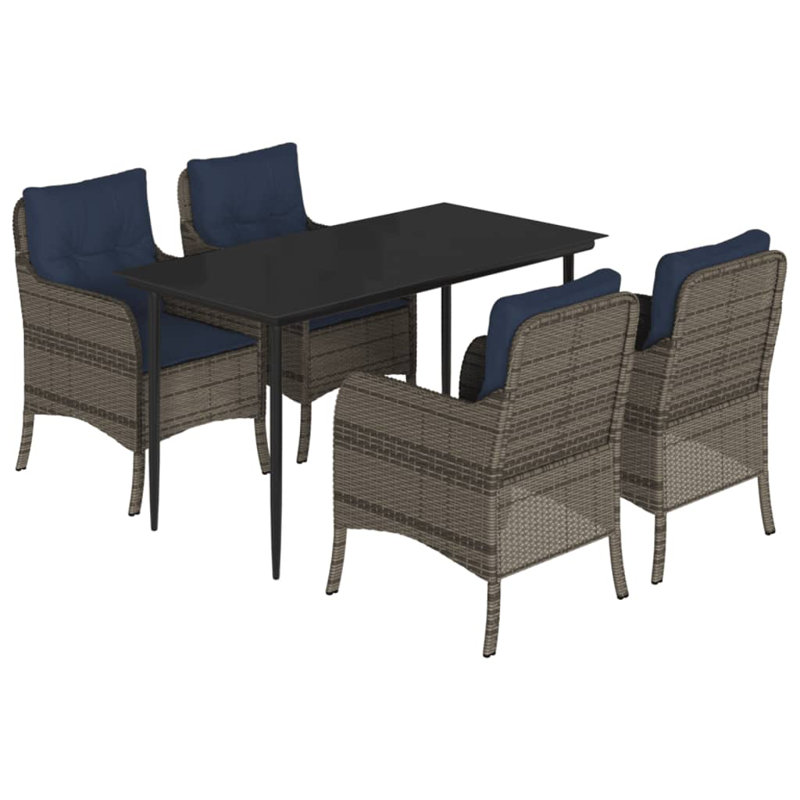 Table rectangulaire 5 pièces Vidaxl