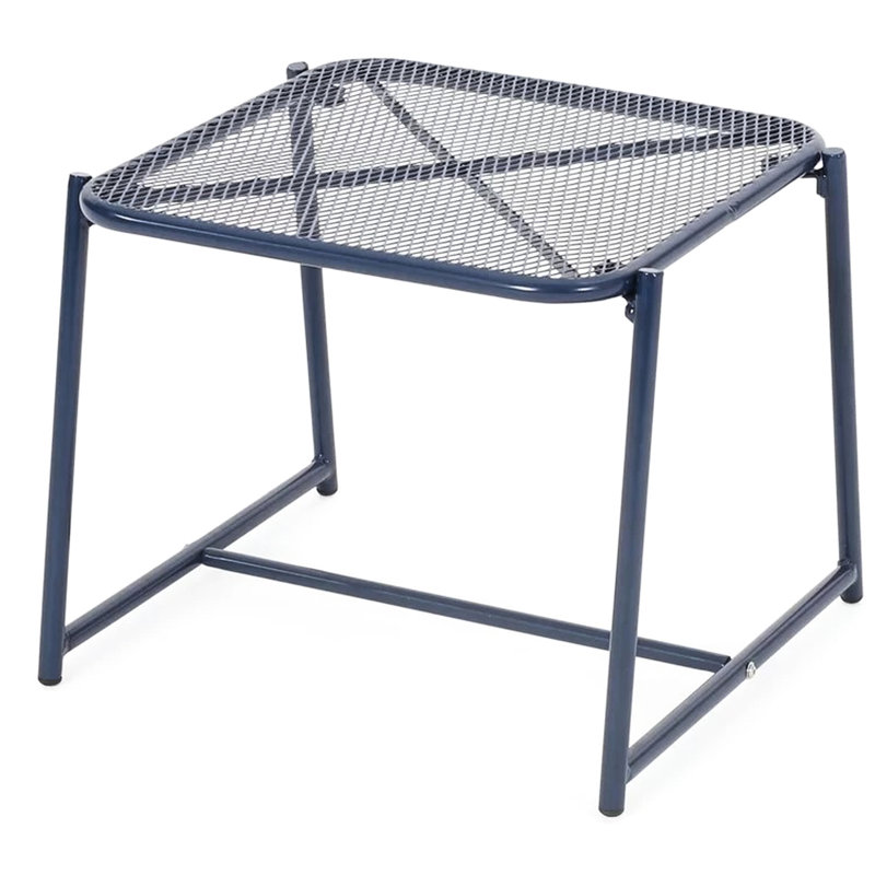 Table d'appoint en fer de 16,32 po de hauteur, moderne et durable, l 20,07 po x P 17,77 po, l 20,07 po x P 17,77 po, fer, intempéries