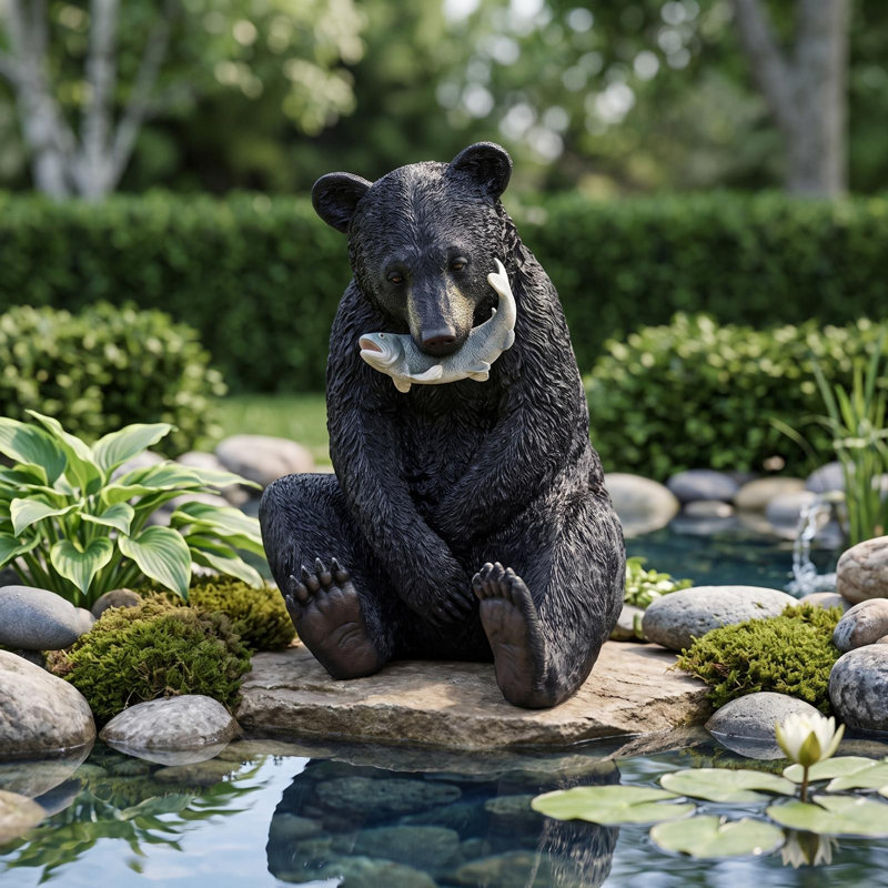 Statue pêcheur bear de l’expert