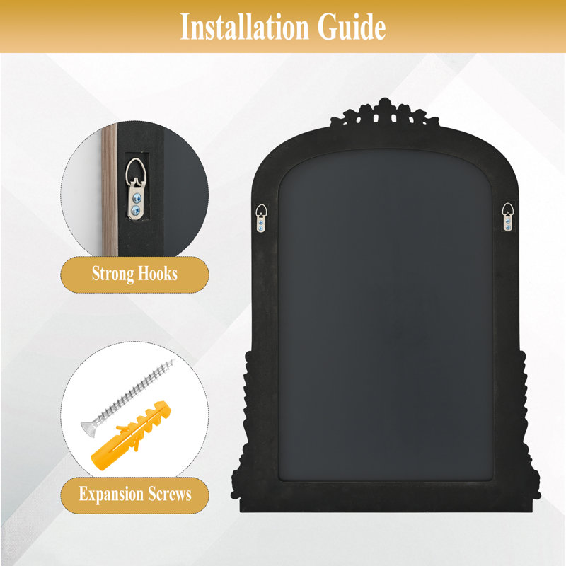 Miroir mural Fleur De Lis Living, Argent argent, 40 po x 28 po