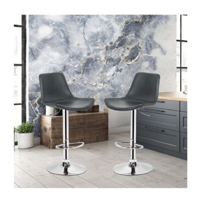 Verona Adjustable Faux Leather Bar Stool