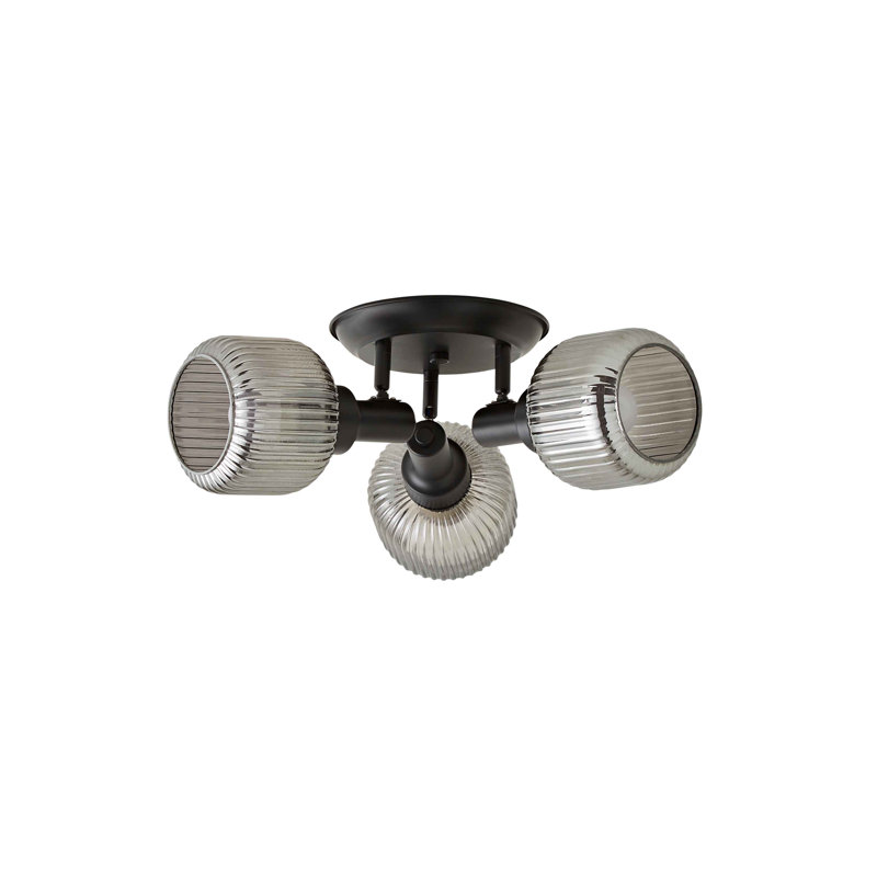 Allea Glass Spotlight, Matte Black, Grey
