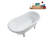 57.5'' x 29.5'' Soaking Acrylic Bathtub-83636143-83636136