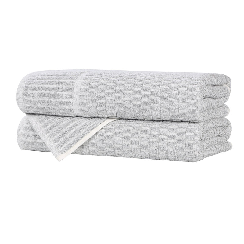 Serviettes de bain Juno, Platine, Serviette de bain - paquet de 2