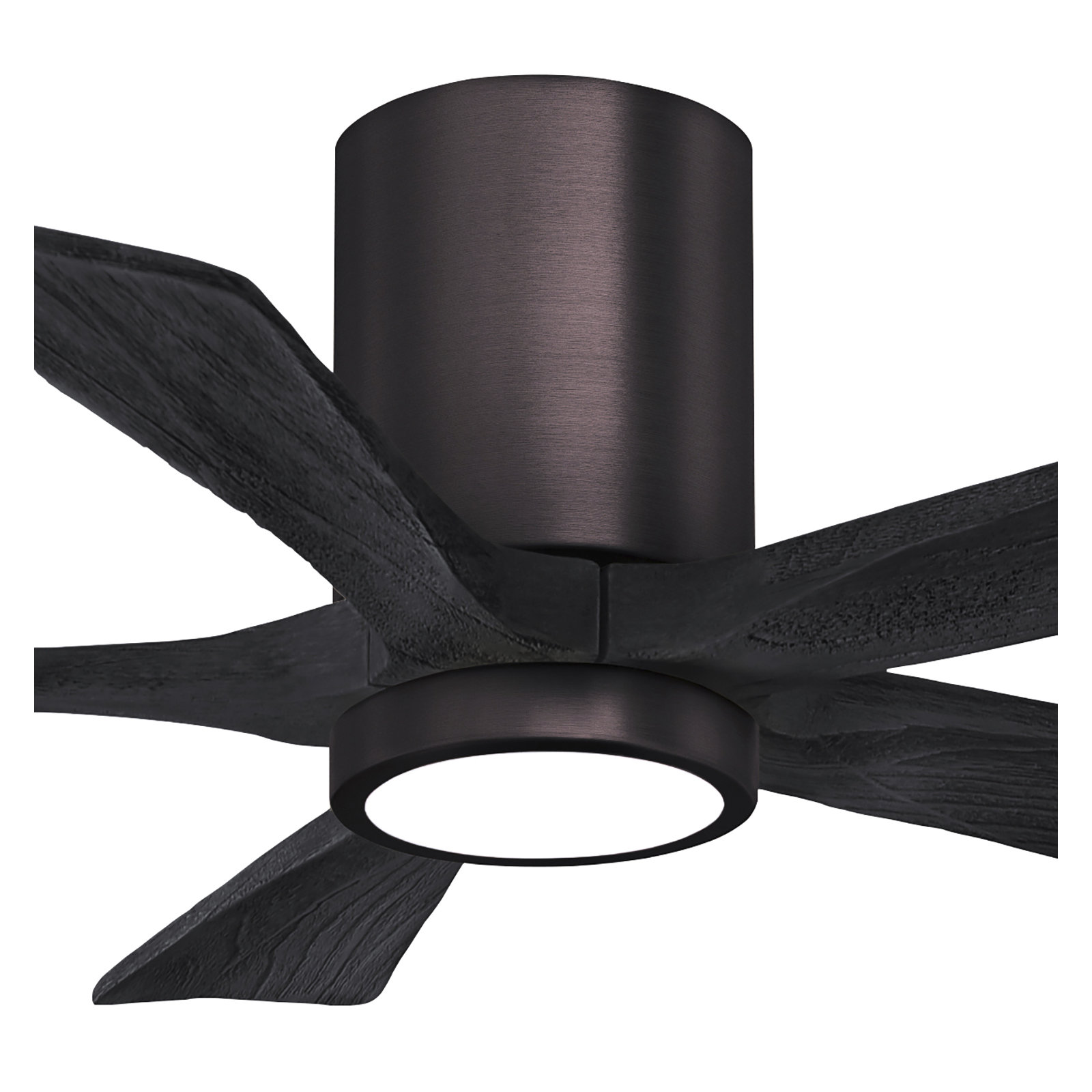 Irene 5 - Blade LED Ceiling Fan with Light Kit Included, Matte Black, Brushed Bronze, 42"
