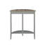 Console en chêne naturel Justino et finition grise-1474522304