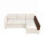 Reversible Armrest Sectional Couch with Chaise, Chenille Fabric and Storage Rack, Comfortable and Versatile for Modern Living.