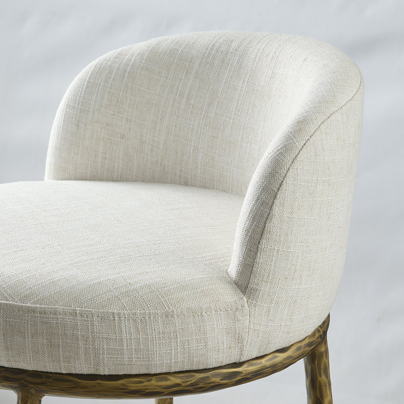 Tabouret de bar 26,5 po Gelder, Martelé doré