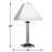 Square Post Metal USB Table Lamp