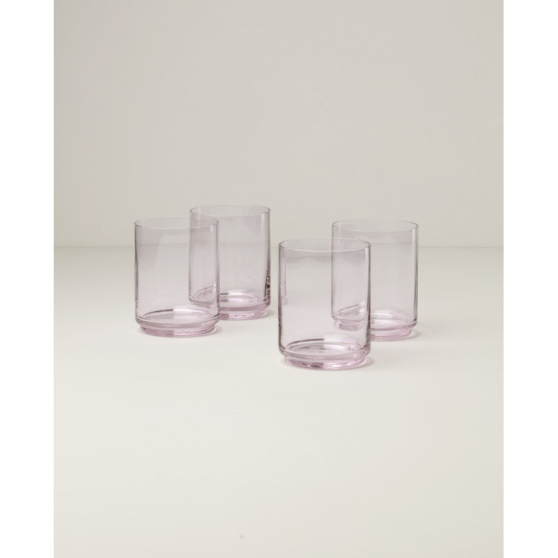 Lenox Tuscany Stackable Coolers, Set of 4, Blue, 14 Oz, Blush