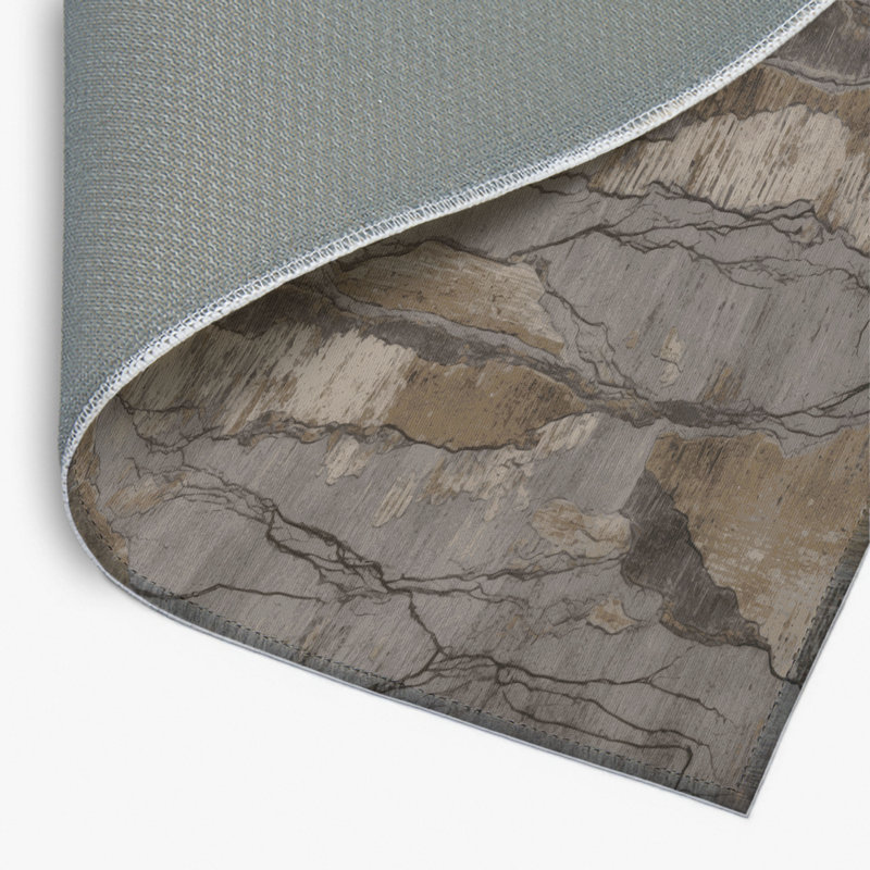 Tapis intérieur et extérieur gris Nature, Rectangulaire 2 pi x 3 pi