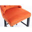 Revêtement contemporain en velours, coussin capitonné, pieds en bois, hauteur réglable, 2 (capitonnage orange orange, fabrication en bois massif)-121115358