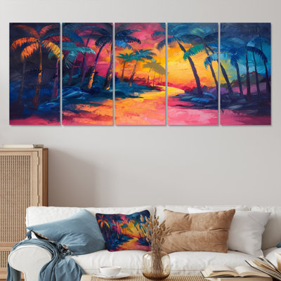 Green Yellow Palm Trees Tropical Oasis IV - Palms & Palm Trees Wall Art Print Set -  Bay Isle Home™, 10B68E42F6C046D0840F4703FC760BBF