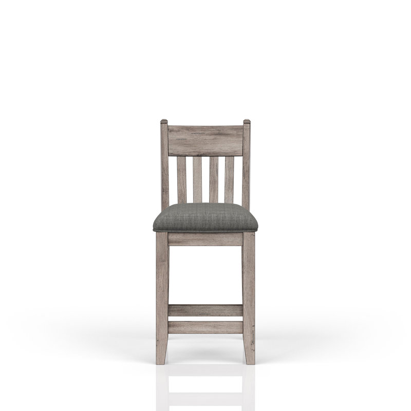 Tabouret de comptoir rustique gris 2
