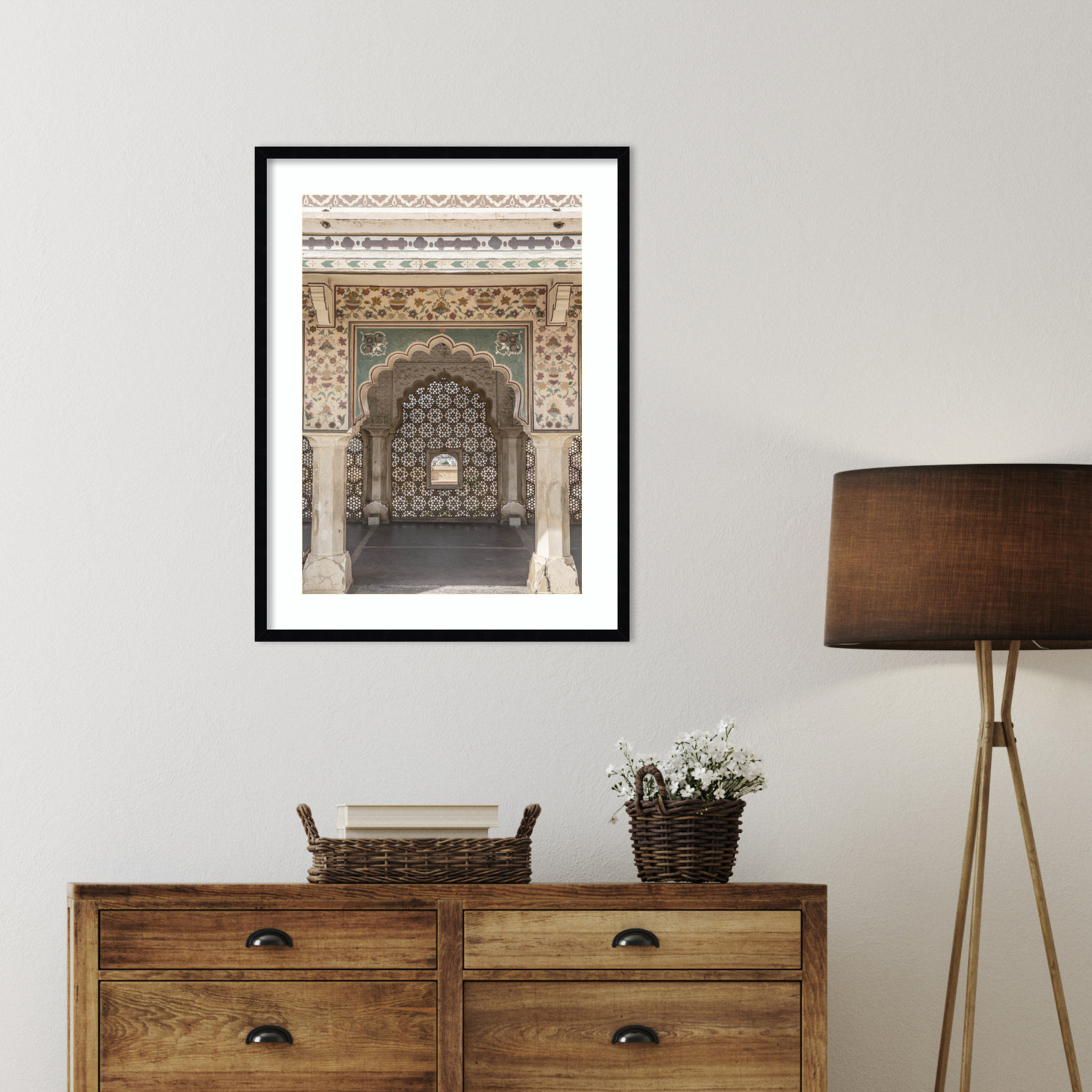 Daisey "Desert Palace" Print, Black, 33" H x 25" W