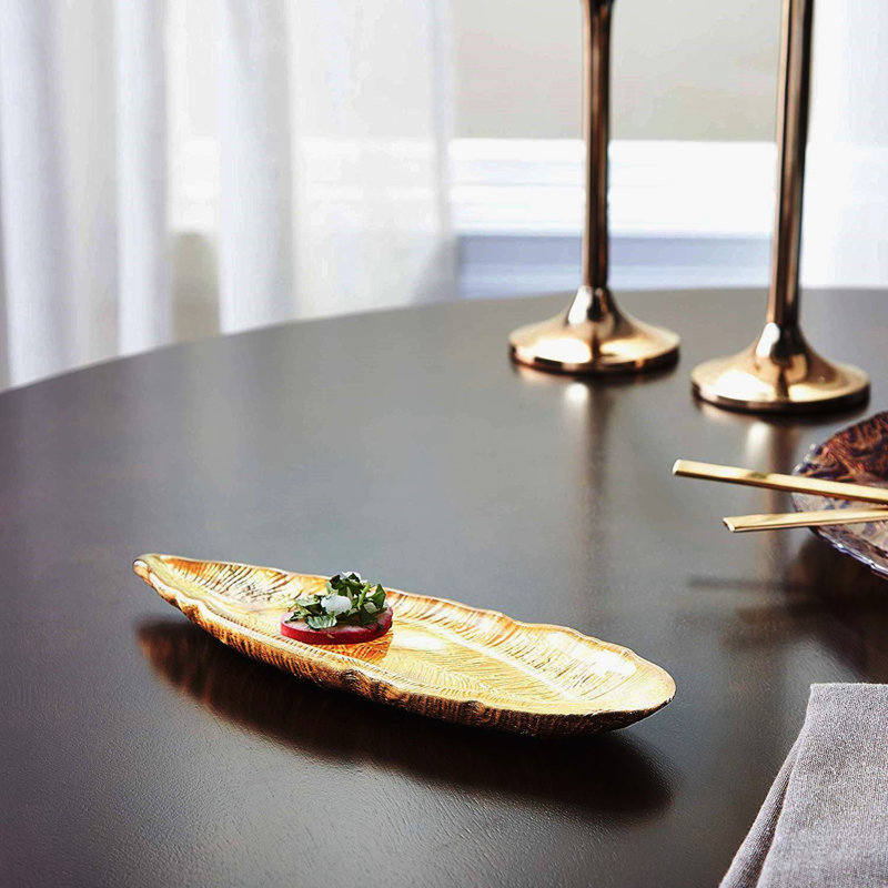 Dayshawn Glass Tray, 1" H x 10" W x 3.5" D