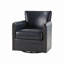 Fauteuil club pivotant en cuir véritable Arsim-898772359