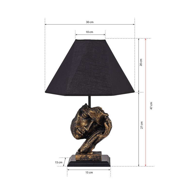 Lampe de table en métal