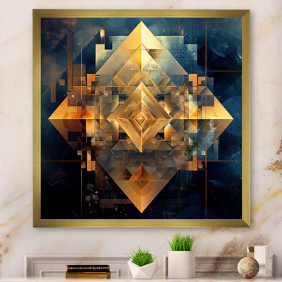 " Gold Cubist Visions III "