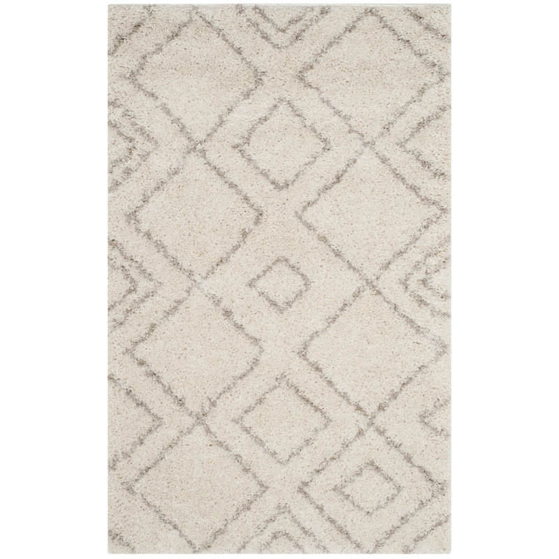 Tapis géométrique Develin Performance, Rectangle 2 pi 3 po x 4 pi, Ivory/Beige