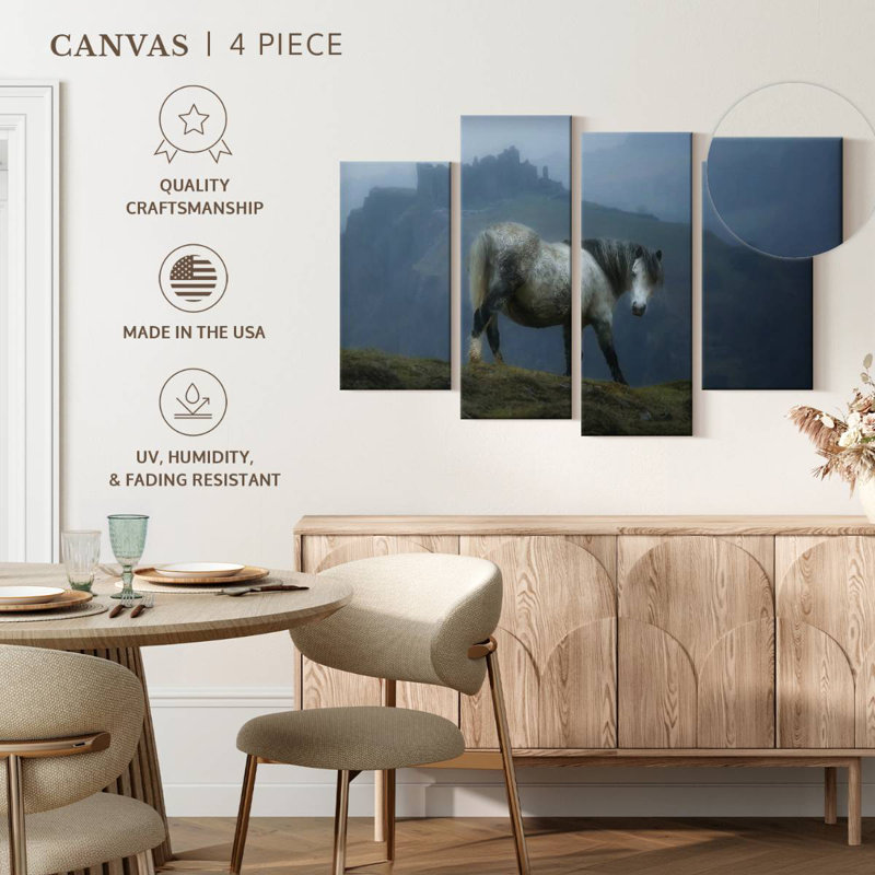 Brampt Wales Castle Horse, 27" H x 43" W