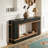 2-Tier Wooden Rectangular Sofa Hallway Table