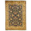 High-Quality Hand-Knotted Black And Gold Area Rug