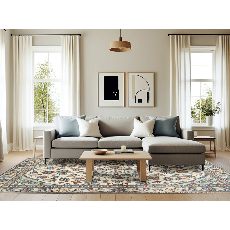 Oriental Indoor Rug, Rectangle 6' x 9'