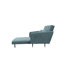 Causeuse convertible l 61 po en tissu gris avec coussins