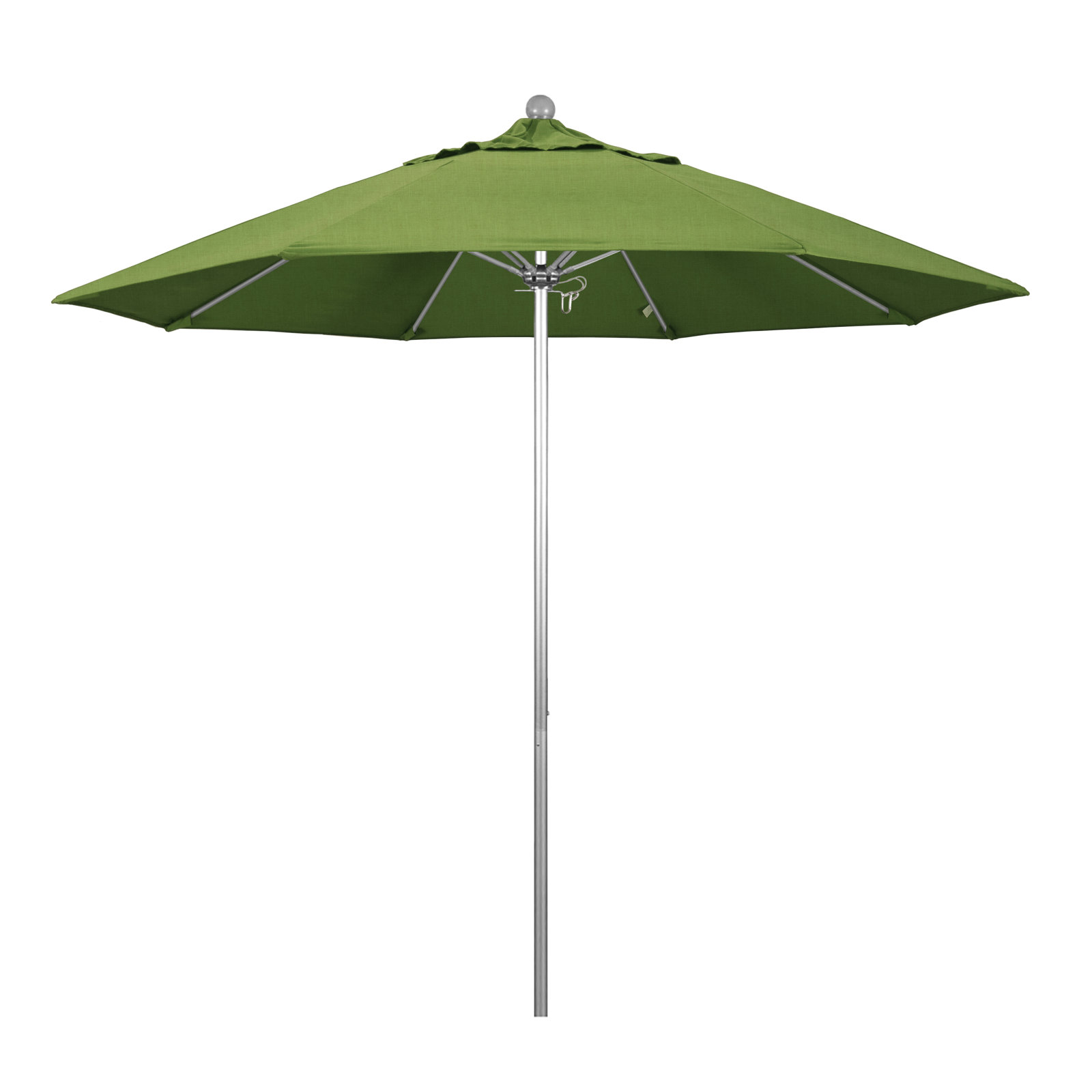 Hibo 7.5' Sunbrella® Umbrella, 108" W x 108" D, Bronze, Spectrum Cilantro Sunbrella� 1A