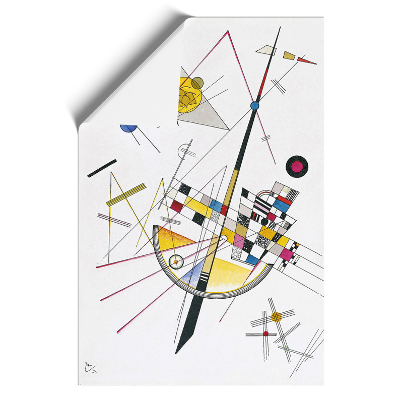 Delicate Tension by Wassily Kandinsky - Frameless Print, 42cm H x 30cm W x 0.1cm D