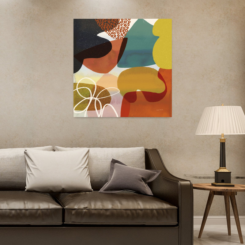 Variété VI, art contemporain moderne abstrait, H 32 po x l 32 po