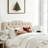 Linen Tufted Upholstered Headboard, Sturdy and Durable Solid Wood Headboard, Fabric Headboard Adjustable Height from 34“ to 43”, Modern Button Tufting Design Head Board-357638415-357638411