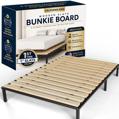 Knightdale 0.68" Extra Heavy Duty Horizontal Mattress Support Wooden Bunkie Board/Slats